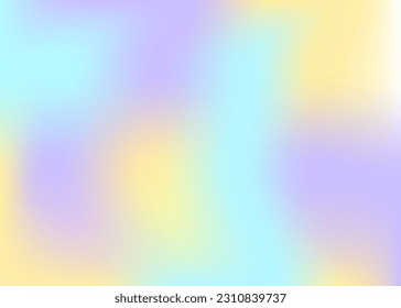 Hologram gradient background set with holographic cover. 90s, 80s retro style. Iridescent graphic template for brochure, banner, wallpaper, mobile screen. Trendy minimal hologram gradient.
