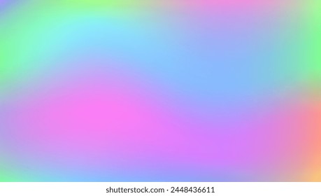 Hologram Gradient. Chrome Light. Abstract Background. Blue Blur Texture. Shiny Poster. Bright Card. Holographic Background. Neon Creative Brochure. Purple Hologram Gradient