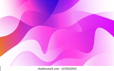 Hologram Gradient Geometric Wave Shape. Abstract background. For Template Cell Phone Backgrounds. Vector Illustration