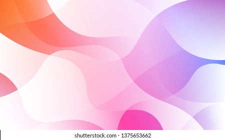 Hologram Gradient Geometric Wave Shape. Abstract background. For Template Cell Phone Backgrounds. Vector Illustration