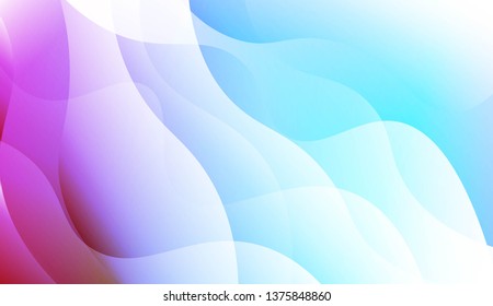 Hologram Gradient Geometric Wave Shape. Abstract background. For Template Cell Phone Backgrounds. Vector Illustration