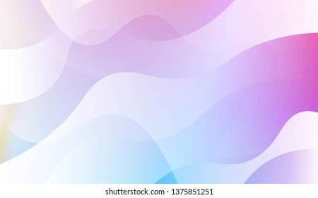 Hologram Gradient Geometric Wave Shape. Abstract background. For Template Cell Phone Backgrounds. Vector Illustration