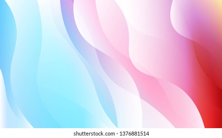 Hologram Gradient Geometric Wave Shape. Abstract background. For Template Cell Phone Backgrounds. Vector Illustration