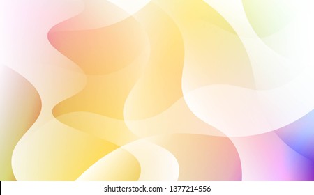 Hologram Gradient Geometric Wave Shape. Abstract background. For Template Cell Phone Backgrounds. Vector Illustration