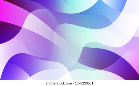 Hologram Gradient Geometric Wave Shape. Abstract background. For Template Cell Phone Backgrounds. Vector Illustration