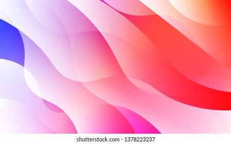 Hologram Gradient Geometric Wave Shape. Abstract background. For Template Cell Phone Backgrounds. Vector Illustration