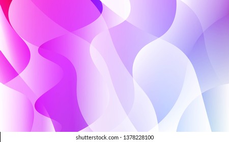 Hologram Gradient Geometric Wave Shape. Abstract background. For Template Cell Phone Backgrounds. Vector Illustration