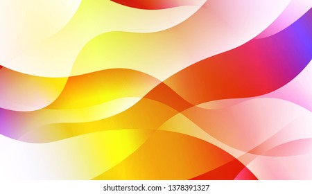 Hologram Gradient Geometric Wave Shape. Abstract background. For Template Cell Phone Backgrounds. Vector Illustration