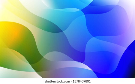 Hologram Gradient Geometric Wave Shape. Abstract background. For Template Cell Phone Backgrounds. Vector Illustration