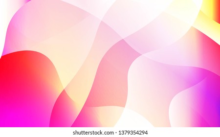 Hologram Gradient Geometric Wave Shape. Abstract background. For Template Cell Phone Backgrounds. Vector Illustration
