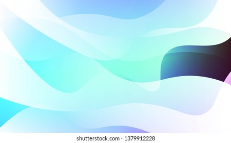 Hologram Gradient Geometric Wave Shape. Abstract background. For Template Cell Phone Backgrounds. Vector Illustration