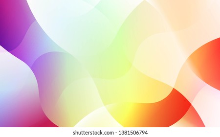Hologram Gradient Geometric Wave Shape. Abstract background. For Template Cell Phone Backgrounds. Vector Illustration
