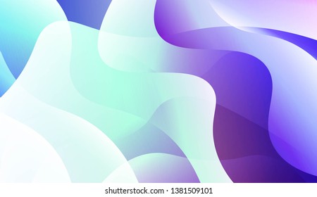 Hologram Gradient Geometric Wave Shape. Abstract background. For Template Cell Phone Backgrounds. Vector Illustration