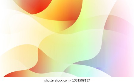 Hologram Gradient Geometric Wave Shape. Abstract background. For Template Cell Phone Backgrounds. Vector Illustration