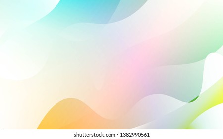 Hologram Gradient Geometric Wave Shape. Abstract background. For Template Cell Phone Backgrounds. Vector Illustration