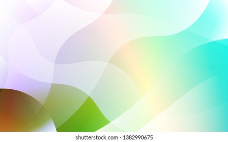 Hologram Gradient Geometric Wave Shape. Abstract background. For Template Cell Phone Backgrounds. Vector Illustration