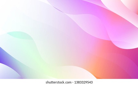 Hologram Gradient Geometric Wave Shape. Abstract background. For Template Cell Phone Backgrounds. Vector Illustration