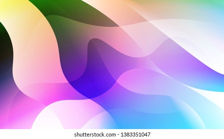 Hologram Gradient Geometric Wave Shape. Abstract background. For Template Cell Phone Backgrounds. Vector Illustration