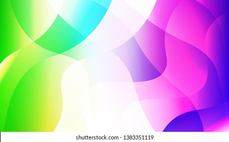 Hologram Gradient Geometric Wave Shape. Abstract background. For Template Cell Phone Backgrounds. Vector Illustration