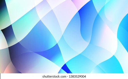 Hologram Gradient Geometric Wave Shape. Abstract background. For Template Cell Phone Backgrounds. Vector Illustration