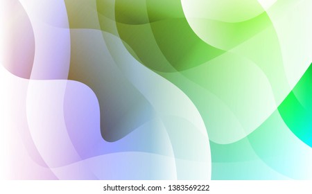 Hologram Gradient Geometric Wave Shape. Abstract background. For Template Cell Phone Backgrounds. Vector Illustration