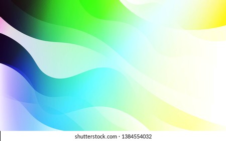 Hologram Gradient Geometric Wave Shape. Abstract background. For Template Cell Phone Backgrounds. Vector Illustration