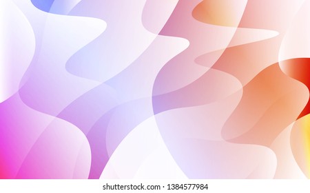 Hologram Gradient Geometric Wave Shape. Abstract background. For Template Cell Phone Backgrounds. Vector Illustration