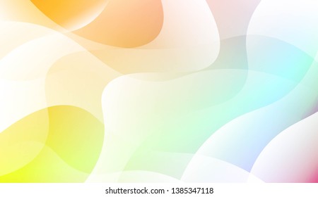 Hologram Gradient Geometric Wave Shape. Abstract background. For Template Cell Phone Backgrounds. Vector Illustration