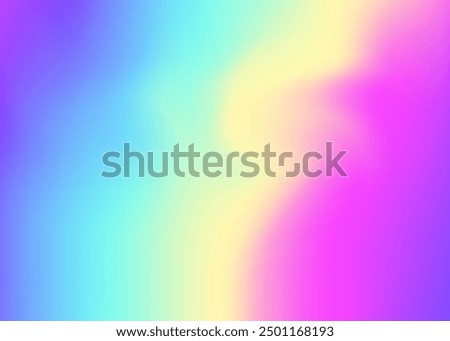 Hologram Gradient. Graphic Fluid. Blur Concept. Shiny Gasoline Invitation. Blue Neon Texture. Pearlescent Background. Iridescent Background. Cosmos Cover. Purple Hologram Gradient