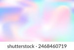 Hologram Gradient. Graphic Fluid. Violet Shiny Background. Liquid Light. Pearlescent Texture. Retro Design. Iridescent Texture. Blur Creative Illustration. Pink Hologram Gradient