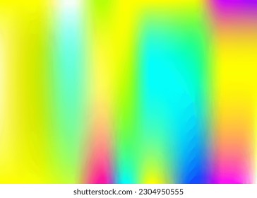 Gradiente de holograma. Hipster Light. Textura abstracta. Fantasía Fluida. Fondo irlandés. Ilustración Pop Minimalista. Fondo de metal rosado. Brillo suave. Gradiente de holograma violeta