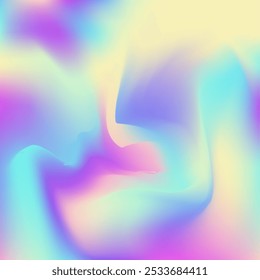 Hologram Gradient. Holographic Background. Purple Retro Background. Metalic Paper. Vintage Card. Abstract Texture. Blur Glitch. Neon Creative Illustration. Violet Hologram Gradient