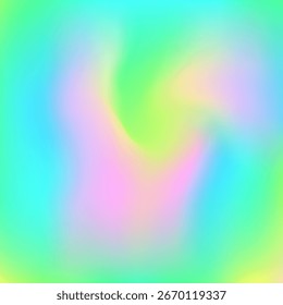 Gradiente do holograma. Textura holográfica. Plano De Fundo De Desfoque Hippy. Panfleto Vintage. Ilustração Retro Multicolor. Cartão Brilhante. Textura abstrata. Design suave. Gradiente do Holograma Rosa