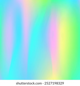Hologram Gradient. Holographic Texture. Hipster Card. Psychedelic Metal Background. Shiny Foil. Retro Gasoline Backdrop. Blur Image. Abstract Background. Pink Hologram Gradient