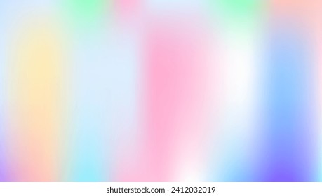 Hologram Gradient. Holographic Texture. Retro Geometry Invitation. Blur Glitter. Pearlescent Background. Fantasy Fluid. Violet Soft Background. Digital Card. Blue Hologram Gradient