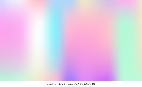 Hologram Gradient. Iridescent Texture. Abstract Texture. Purple Neon Background. Pop Minimalist Invitation. Retro Vector. Fashion Mesh. Pastel Fluid. Blue Hologram Gradient