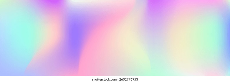 Hologram Gradient. Iridescent Texture. Pink Retro Background. Graphic Fluid. Soft Geometry Template. Liquid Card. Holographic Texture. Shiny Shapes. Blue Hologram Gradient