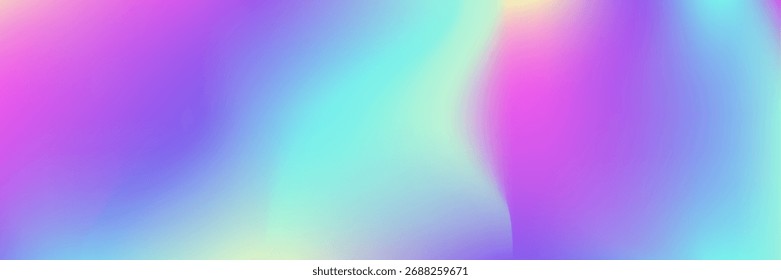 Hologram Gradient. Iridescent Texture. Retro Gasoline Template. Digital Mesh. Vibrant Cover. Pink Blur Background. Pearlescent Texture. Soft Banner. Purple Hologram Gradient
