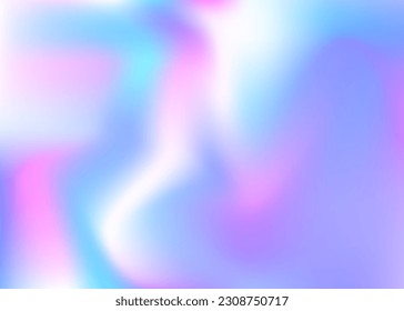 Hologram Gradient. Metal Geometric Invitation. Iridescent Texture. Kawaii Foil. Pearlescent Background. Purple Retro Background. Shiny Design. Trendy Flyer. Violet Hologram Gradient