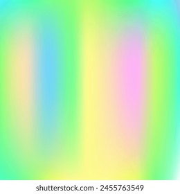 Hologram Gradient. Metal Pattern. Liquid Foil. Holographic Texture. Blur Futuristic Template. Neon Paper. Iridescent Background. Hippie Shiny Background. Blue Hologram Gradient