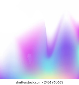 Hologram Gradient. Modern Light. Iridescent Background. Blue Metal Texture. Soft Image. Holographic Background. Digital Flyer. Blur Geometric Backdrop. Violet Hologram Gradient