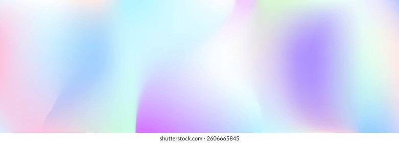 Hologram Gradient. Pearlescent Background. Pink Pop Texture. Trendy Fluid. Neon Spectrum Template. Plastic Foil. Iridescent Texture. Shiny Design. Violet Hologram Gradient