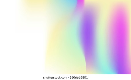 Hologram Gradient. Purple Retro Background. Neon Image. Pearlescent Texture. Fashion Fluid. Metal Spectrum Invitation. Unicorn Mesh. Holographic Texture. Pink Hologram Gradient