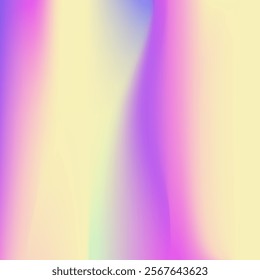 Hologram Gradient. Rainbow Mesh. Blur Concept. Iridescent Texture. Vibrant Fluid. Shiny Multicolor Backdrop. Holographic Texture. Violet Retro Background. Purple Hologram Gradient