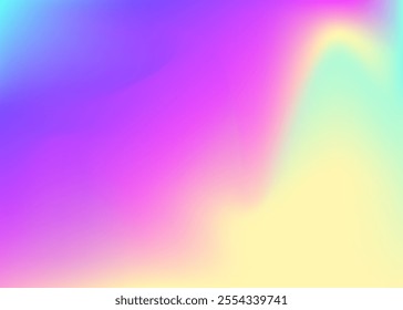 Hologram Gradient. Retro Pattern. Abstract Background. Fashion Cover. Blur Futuristic Invitation. Girlie Fluid. Pink Metal Texture. Pearlescent Background. Violet Hologram Gradient