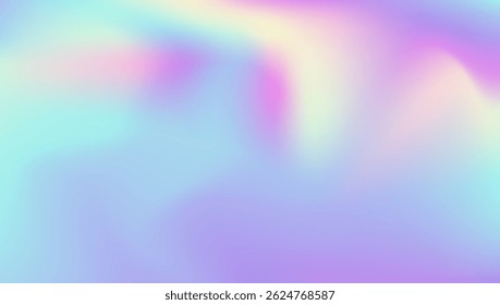 Hologram Gradient. Soft Geometry Template. Blur Effect. Abstract Background. Blue Pop Texture. Hipster Mesh. Fashion Fluid. Pearlescent Texture. Purple Hologram Gradient