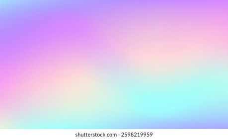 Hologram Gradient. Violet Retro Texture. Holographic Background. Iridescent Texture. Pastel Foil. Pop Image. Fantasy Paper. Blur Spectrum Invitation. Blue Hologram Gradient