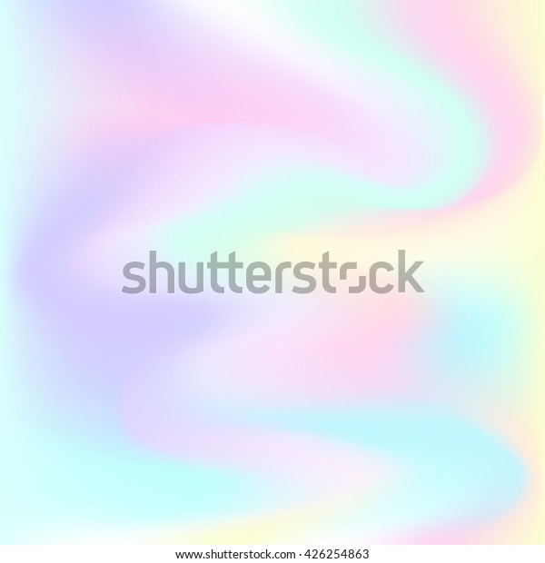 パステル色のホログラムヒップスターカード ベクター画像抽象的イラスト ホログラフィック背景にエラー ぼかしのカラフルなパターン ペトロールのスポット背景 のベクター画像素材 ロイヤリティフリー