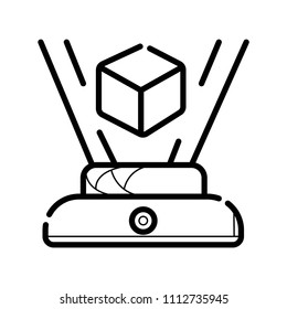 Hologram icon vector