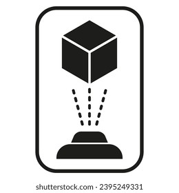 Hologramm Symbol. Vektorgrafik. EPS10.